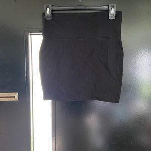 Black mini skirt
